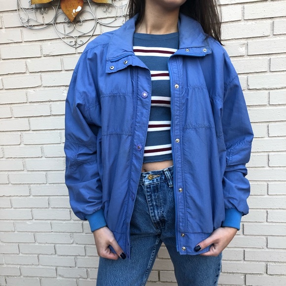 💙Vintage Blue Windbreaker Jacket💙 - Picture 3 of 4